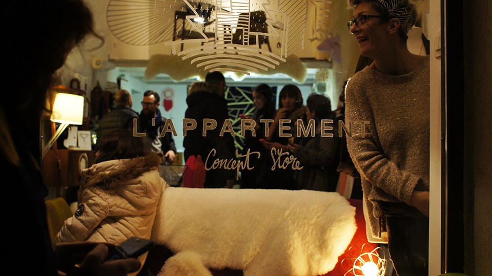 L'Appartement, concept store Montpellier - vitrine