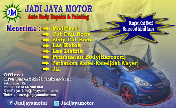  Bengkel Cat Mobil Di Pekanbaru Riau Jadi Jaya Motor 