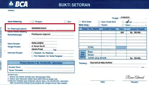 cek no kontrak bca finance