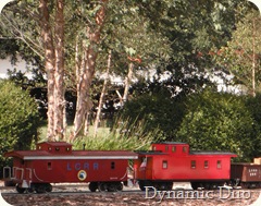 tiny red trains