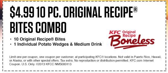 kfc coupons