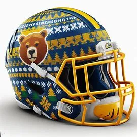 Cal Golden Bears Christmas Helmets