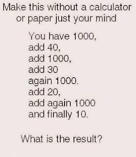 Math in Your Head - Brain Teaser