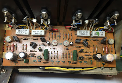 Pioneer SX-727_Power Amplifier Board_Before servicing