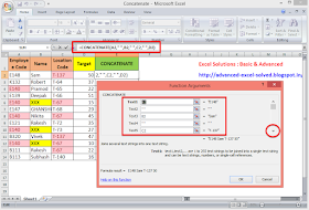 How to use CONCATENATE function