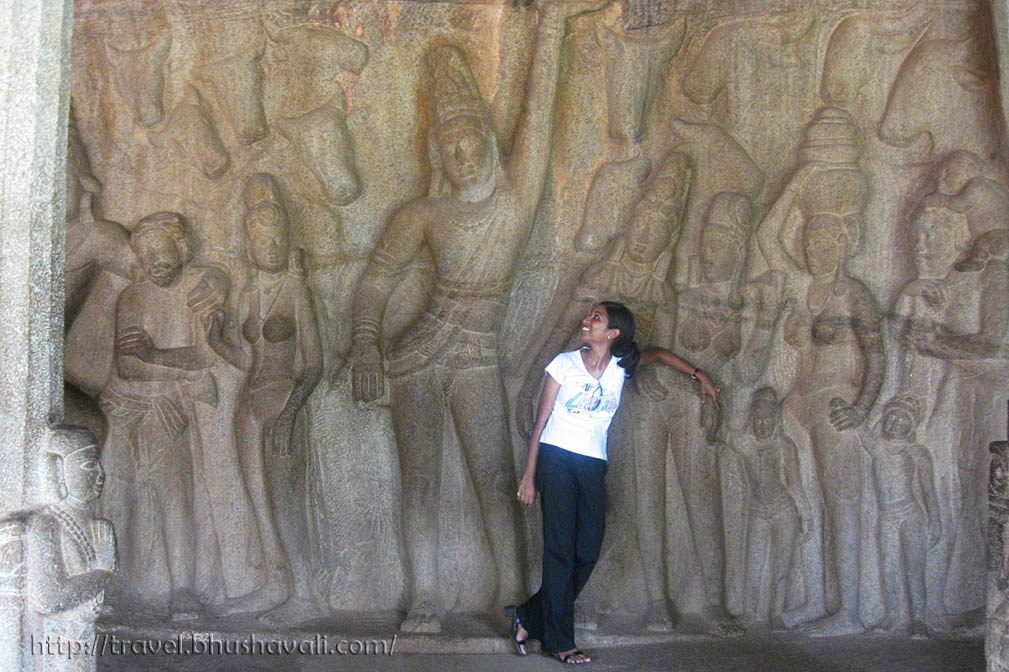 Krishna Mandapam Govardhana Giri Mahabalipuram UNESCO