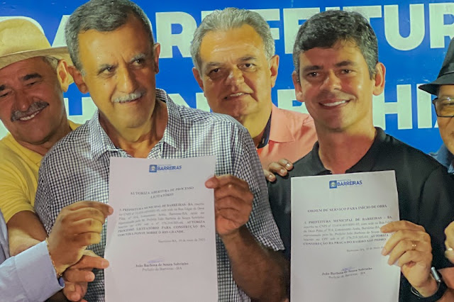 Prefeito Zito e Vice-prefeito Emerson anunciam obras de grande impacto para Barreiras.