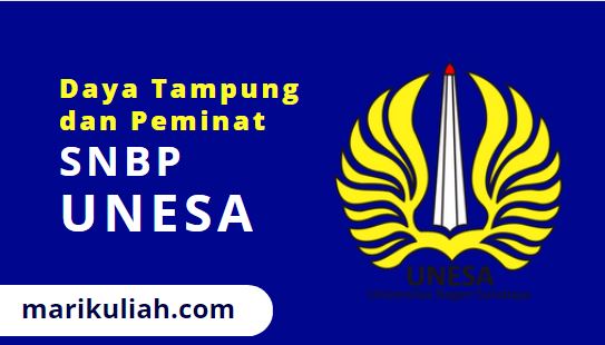 Daya Tampung dan Peminat SNBP UNESA