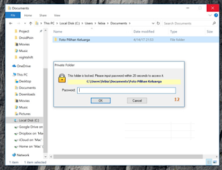 cara mengunci folder di laptop komputer