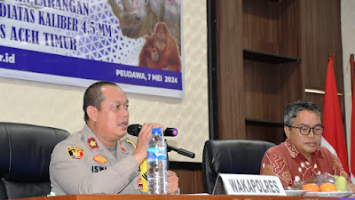 Polres Aceh Timur Sosialisasi Pelindungan Satwa Liar dan Larangan Penggunaan Senapan Angin Diatas Kaliber 4,5 MM