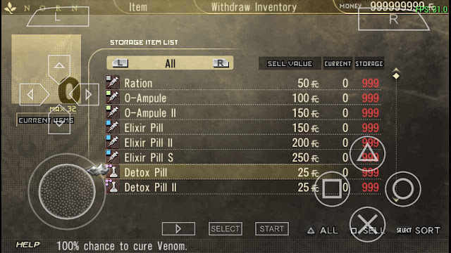 God Eater Burst Save Data All items