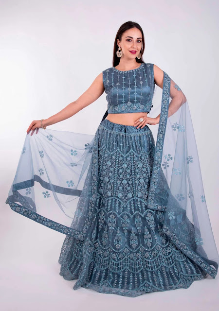 lacha style lehenga