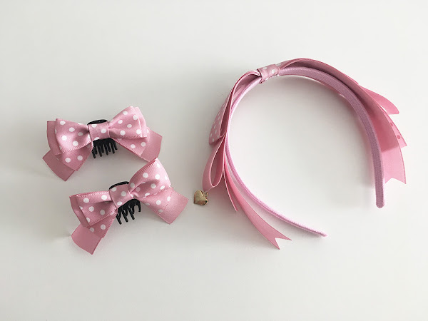 handmade headband and hairclips