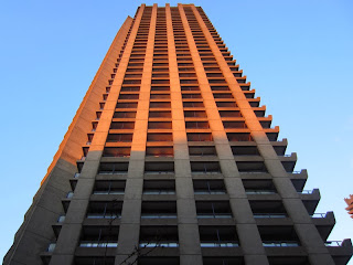 A residential tower at London's Barbican Complex