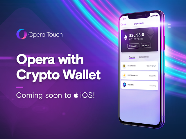 Opera Browser Added Bitcoin Wallet for IOS Users