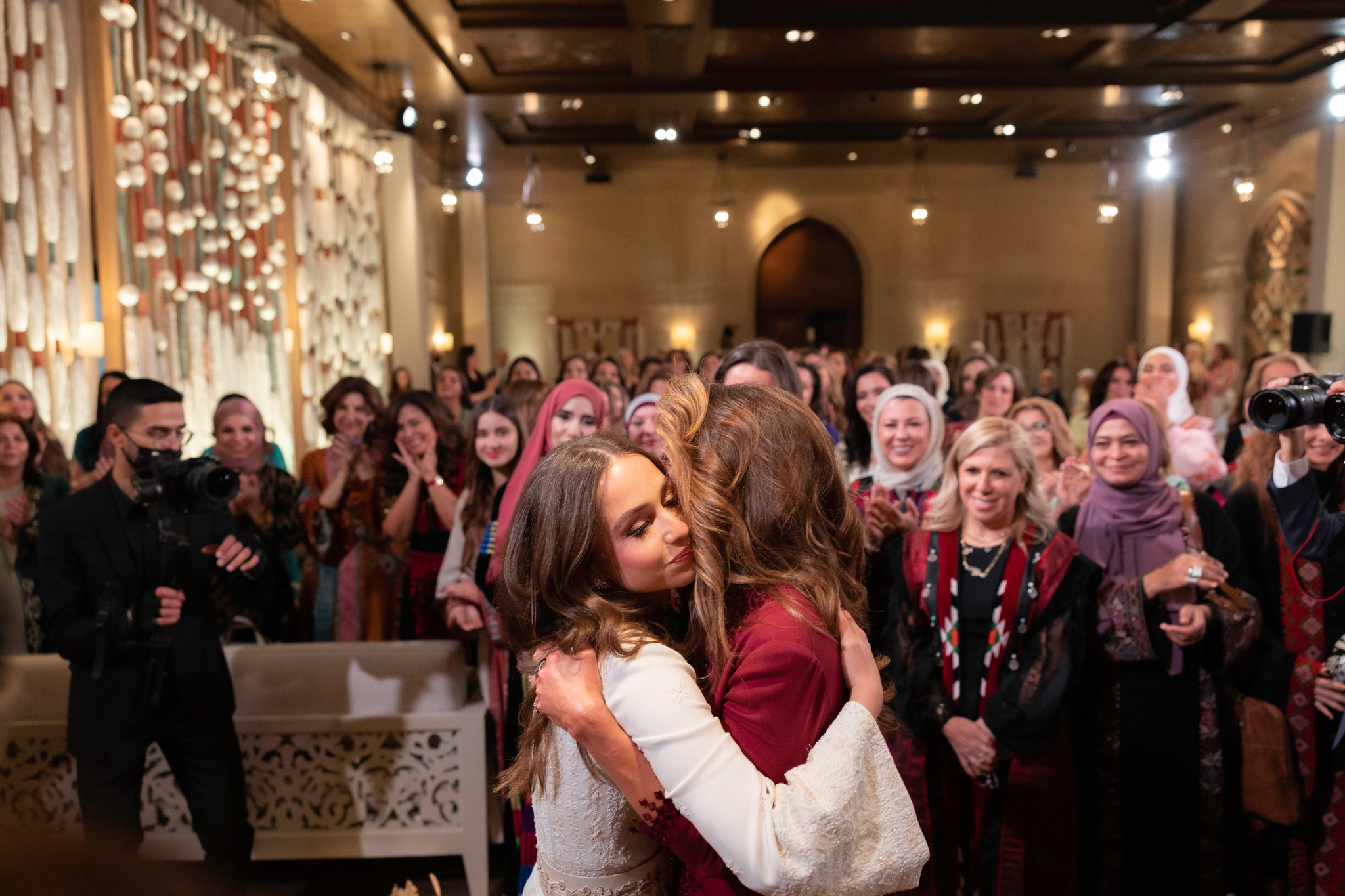 Princess Iman of Jordan enjoyed her Henna party with Mother Queen Rania and would-be sister-in-law Rajwa Khaled at the Royal Palace in Jordan