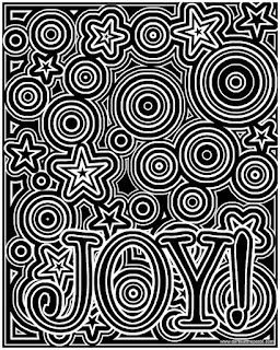 Joy coloring page- available in a black on white version as well in both JPG and transparent PNG format. #coloring