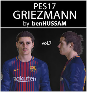 PES 2017 Faces Antoine Griezmann by BenHussam