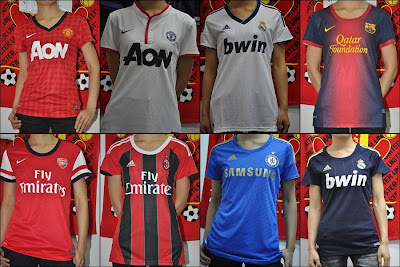 baju bola cewek, baju bola perempuan, baju bola ladies grade ori