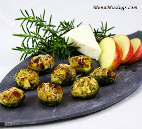 Apple and Bacon Stuffed Brussels Sprouts @ menumusings.com