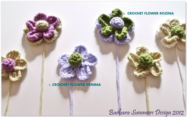 crochet patterns flowers flora motifs