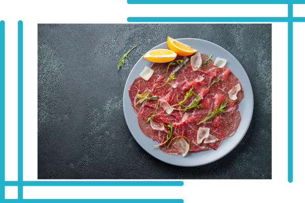 carpaccio, during pregnancy, beef carpaccio, wagyu beef carpaccio