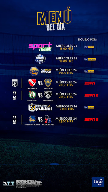 Tigo sports Bolivia 24 de noviembre Champions League