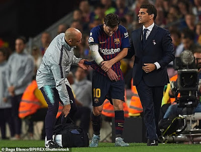 lionel messi, injury barcelona, match, barcelona, injury, goal, arm, play real madrid el clasico, messi, fifa, el clasico, kick, sport (magazine), real