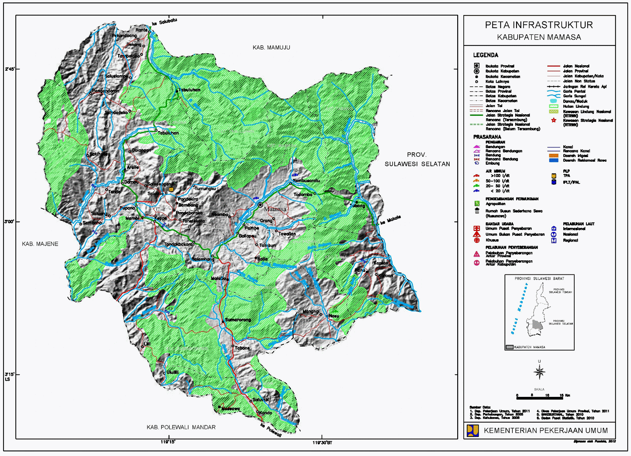 Peta Kota: Peta Kabupaten Mamasa