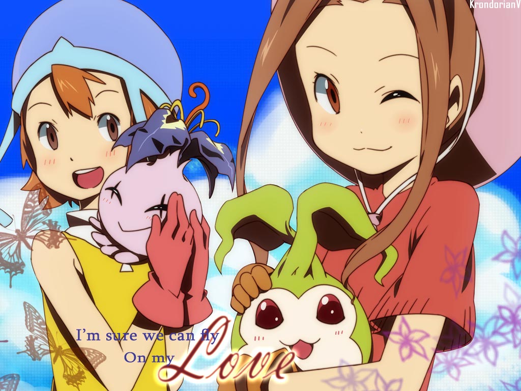 Sora e Pyokomon e Mimi e Tanemon Wallpaper | KSWallpapers