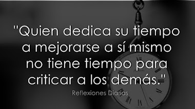 Quien se dedica a crecer, no tiene tiempo para criticar