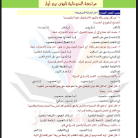 مراجعة ليلة الامتحان نحو للصف الثانى الثانوى الترم الأول 2023 pdf
