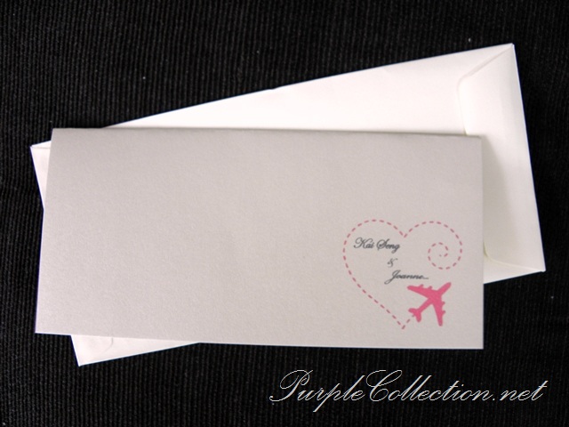 Boarding Pass Travel Wedding Invitation Card, Boarding Pass, Travel, Wedding, Invitation Card, Pink, Plane, Marriage