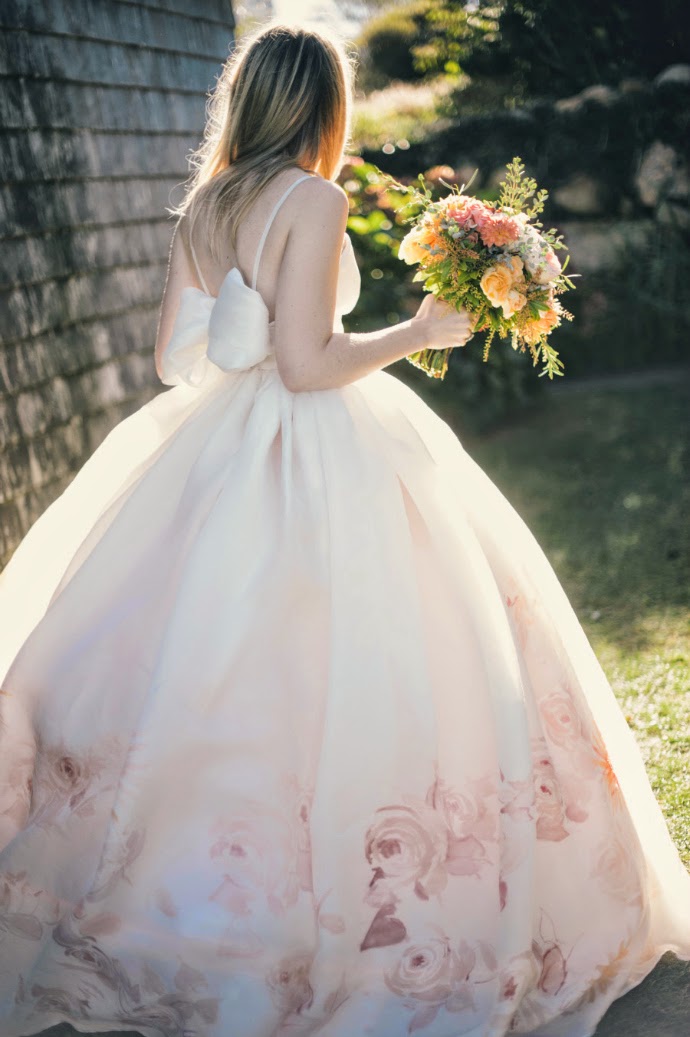  Wedding  Inspo  Water colored Gown  barefoot duchess a 