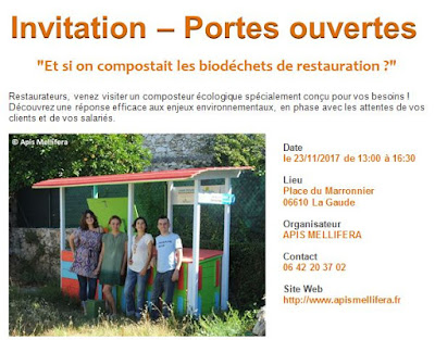 portes ouvertes composteur de restaurant apis mellifera