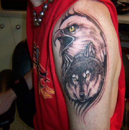 american flag eagle tattoo. hair Eagle Tattoo On Chest