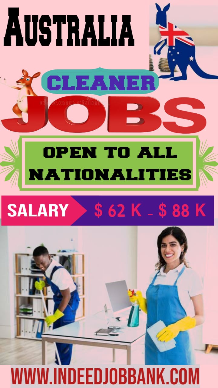 Multiple Cleaning Jobs in Australia for foreigners