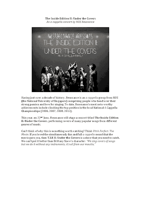An official concert press release from NUS Resonance