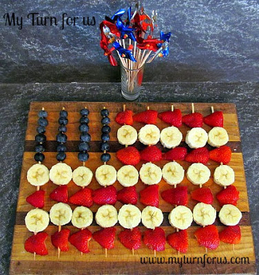 american flag fruit skewers