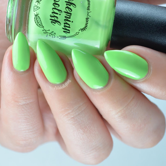 neon green nail polish