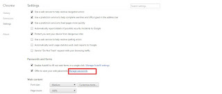 Save, view and remove passwords on google chrome