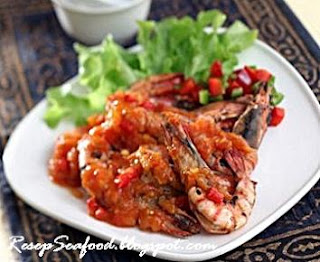 Udang Bakar Saus Tomat