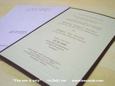 The One Only Wedding Card Here is another Simple one low price and more