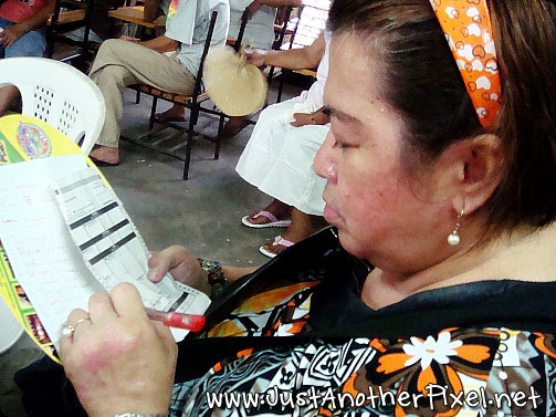 Nanay completing her list