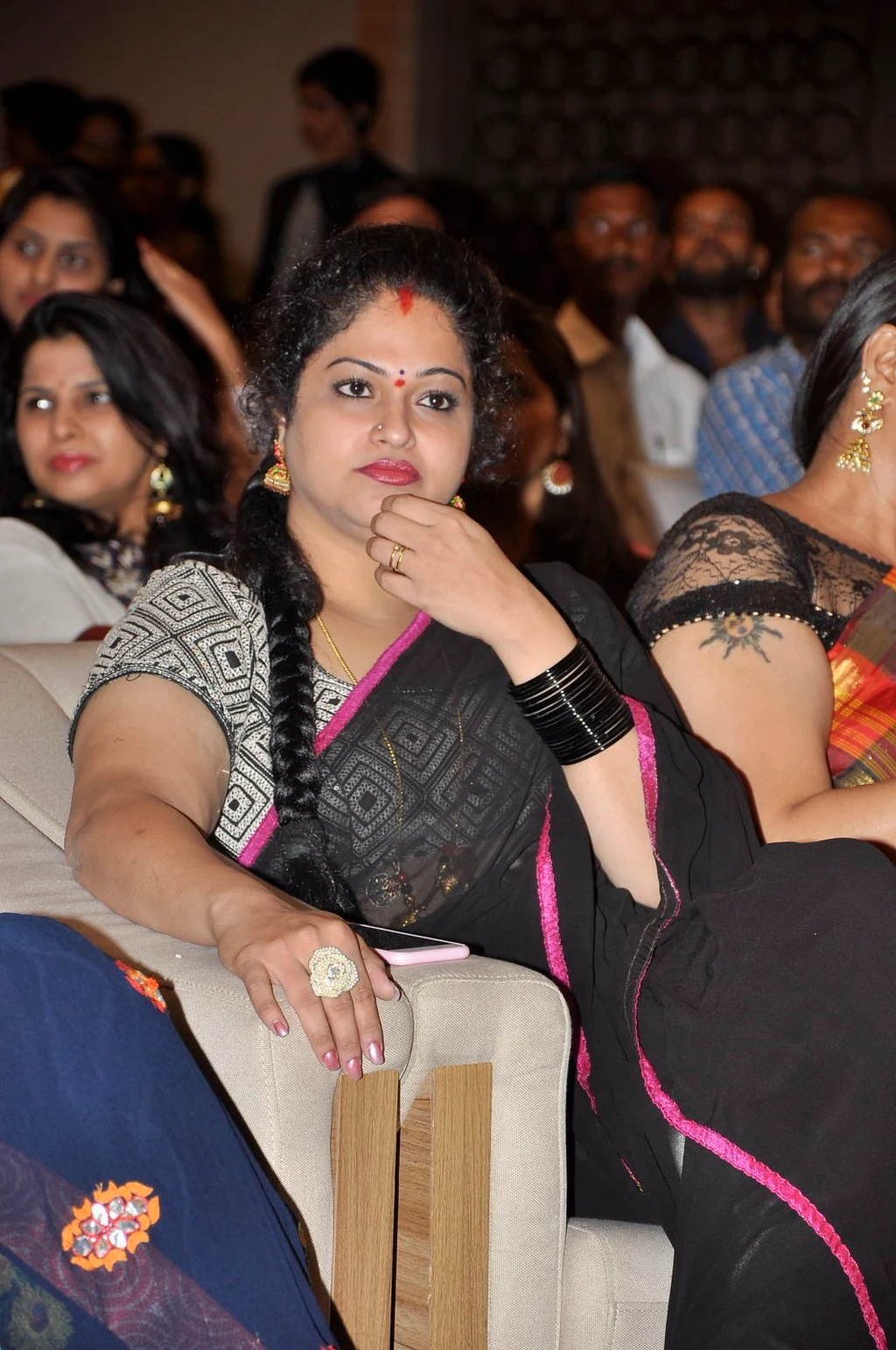 Raasi In Black Transparent Saree