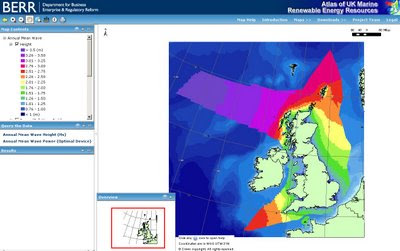 BERR UK WAVE POWER MAP