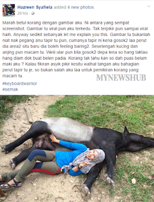 Foto Mesra Wanita Bersama Tapir