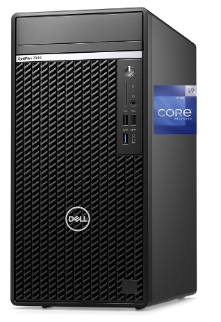 Dell Optiplex 7000 Tower Desktop Computer, Intel i9-12900K, 64GB RAM, 2TB NVMe SSD, DisplayPort, DVDRW, HDMI, USB-C 20 Gbps, Wi-Fi, BT, Windows 11 Pro