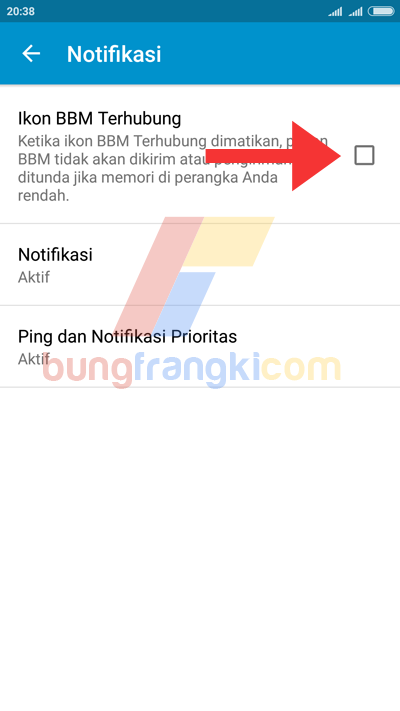 Cara Menonaktifkan BBM di Android Sementara