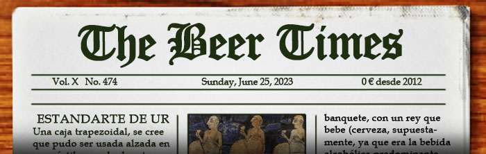 Dominical cervecero. Aquí puedes leer el periódico The Beer Times.